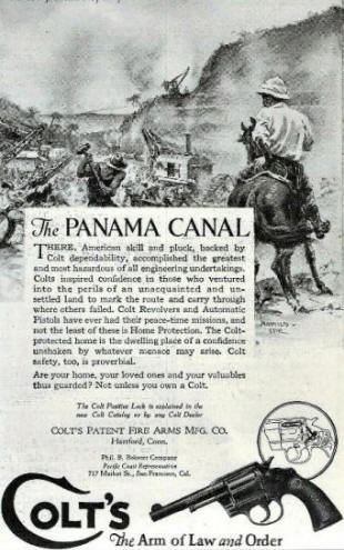 Colt ad 'the panama canal'