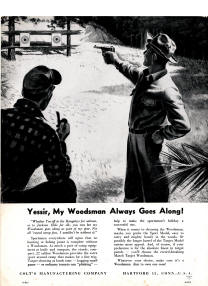 July 1948 revolvers and automatic pistols parts price list back cover