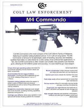 Colt 2003 law enforcement AR15 commanodo m4