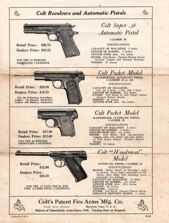 Colt Revolvers and Automatic Pistols 1930 IPL Catalog page-4