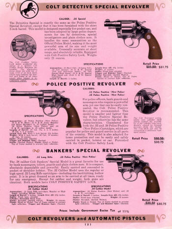 Colt Revolvers and Automatic Pistols Illustrated Price List July 1940 page 5
