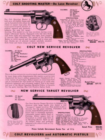Colt Revolvers and Automatic Pistols Illustrated Price List July 1940 page 3