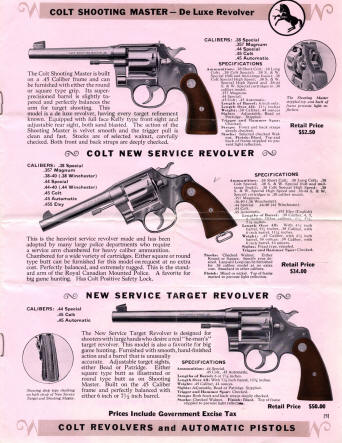 Colt Revolvers and Automatic Pistols 1936 Illustrated Price List Catalog page 4