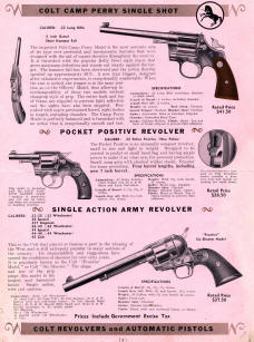 1938 Colt illustrated price list