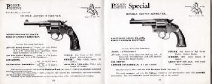 1920 Colt police positive and police positive special