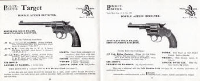 police positive target and pocket positive revolvers