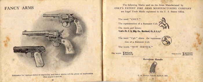 Colt 1922 A-64-2D fancy model grips and engraving