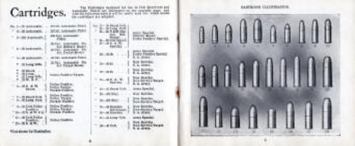 Colt list of calibers and guns which use a given caliber