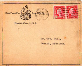 Colt E-3 catalog envelope for 1923 catalog