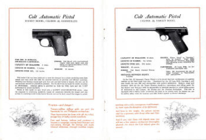 Colt 1925 automatic pistols in .25 and .22