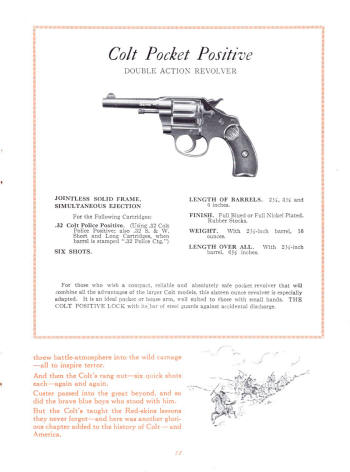 1926 colt pocket positive revolver
