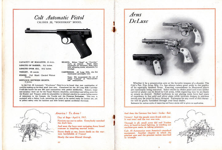 1927 automatic pistol: woodsman .22 target
