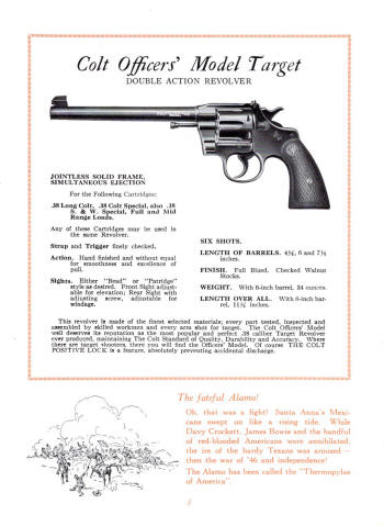 1927 revolver: officers model
