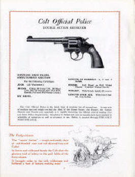 Colt 1928 catalog New Service Target and Official Police