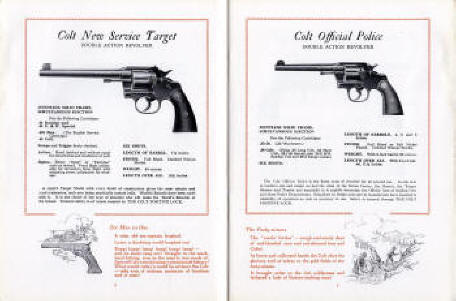 Colt 1928 revolvers: new service target and official police