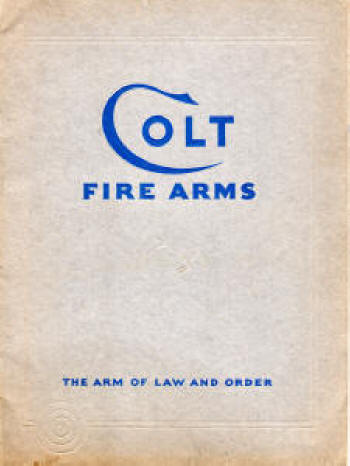 Colt 1930 catalog