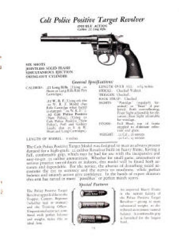 Colt 1930 catalog police positive target revolver