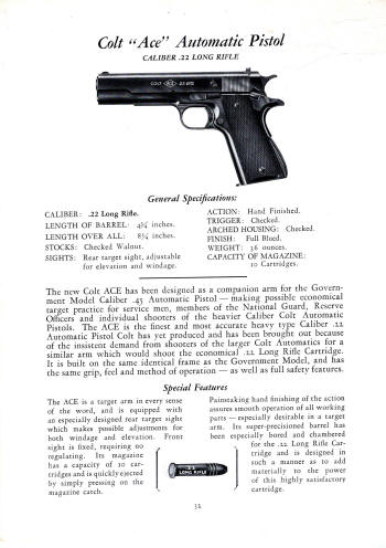 Semi-automatic pistol: Ace