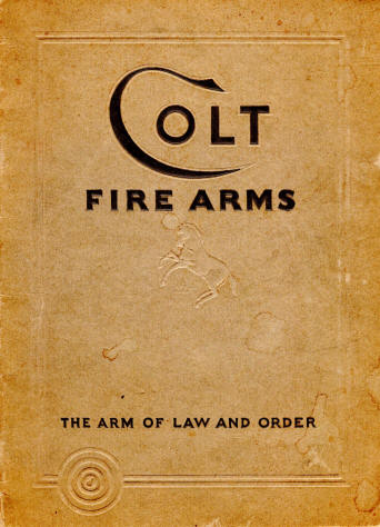 Colt Fire Arms Jan. 1933 Catalog