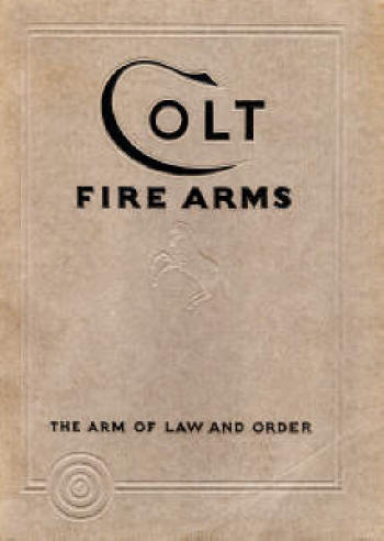 Colt firearms 1933 catalog 