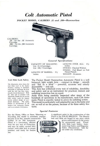 1941 automatic pistol: pocket model