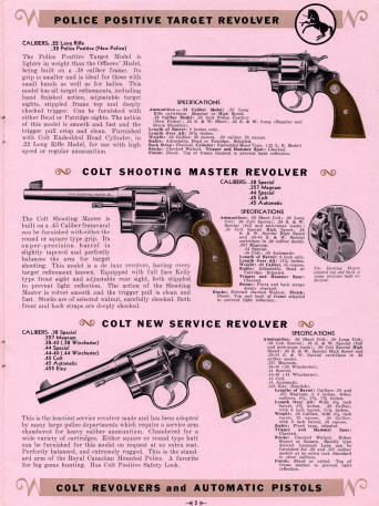 Colt 1941 pink illustrated price list page 5