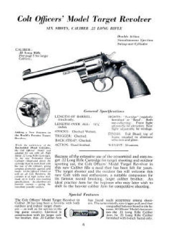 1941 revolver: officers model target 22