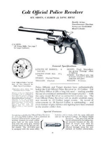 1941 revolver: official police .22