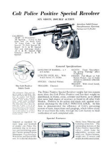 1941 revolver: police positive special