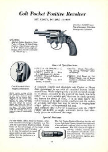 Colt Fire Arms Catalog 1941 July pocket positive