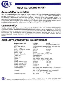 2000 Colt automatic rifle back side