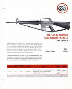 AR-15 first commercial display ad