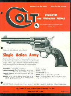 Colt 1957 catalog