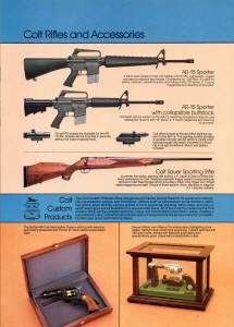 1984 AR-15 Sporter rifle and carbine.  3x20 amd 4x20 optics