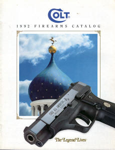 1992 Colt catalog: Sporter Competitioon HBAR, 'flat top', lightweight sporter 9mm