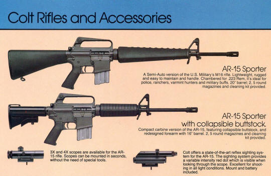 full page The RAMA scope in the 1985 Colt Catalog