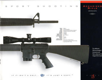 1998 Colt catalog: MT6700 M.T. COMPETITION HBAR