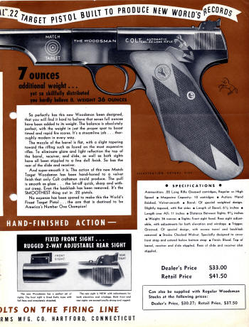 Colt Revolvers and Automatic Pistols Illustrated Price List Sept. 1938 ad-2