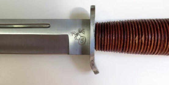 Colt 'Jungle Jumper' Knife logo on blade