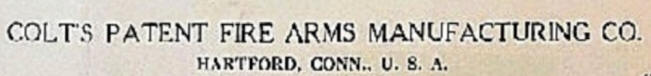 Colt's Patent Firearms Manufacturing Company, hartford