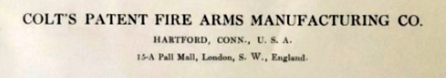 Colt's Patent Firearms Manufacturing Company, london