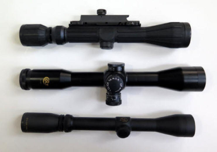 Colt 10x42, 3x-9x40, 3-9x40 tactical, scopes