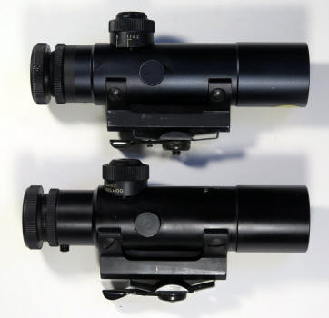 Tasco scope above, Realist scope below