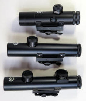 Colt 4 x 20, 4 x 21, and 4 x 21 RFI scopes for comparison -2
