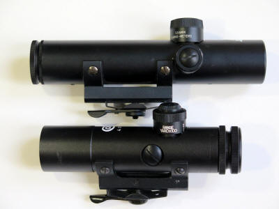 The 4x21 above and 4x20 below for size comparison