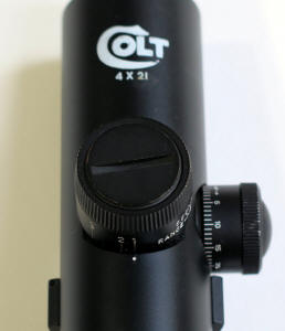 Colt logo forward of turret position