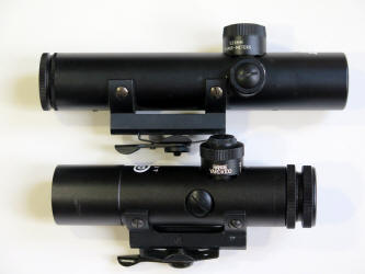 longer Colt 4 x 21 vs. shorter 4 x 20 scope