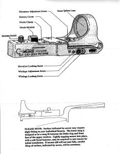 Colt 'Scout' carry handle system instrfuctions -3