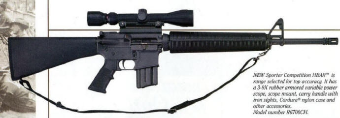1992 Colt Catalog showing Tasco scope on AR-15