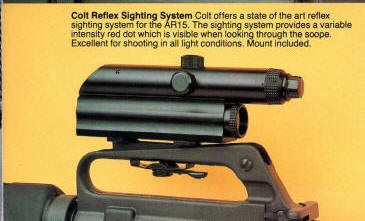 RAMA scope first shown the 1983 Colt catalog mounted backwards